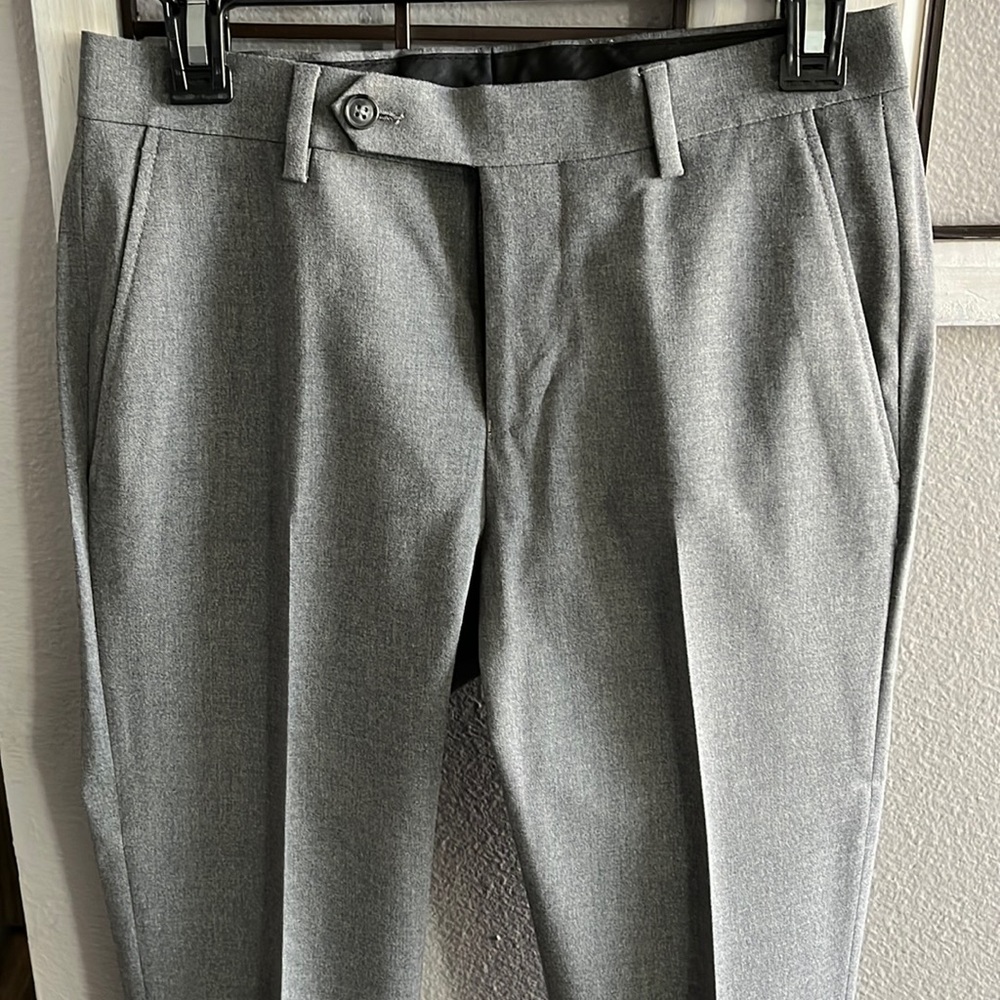 Men's Apt. 9 Premier Flex Performance Slim-Fit Suit Pants Gray size 28/30